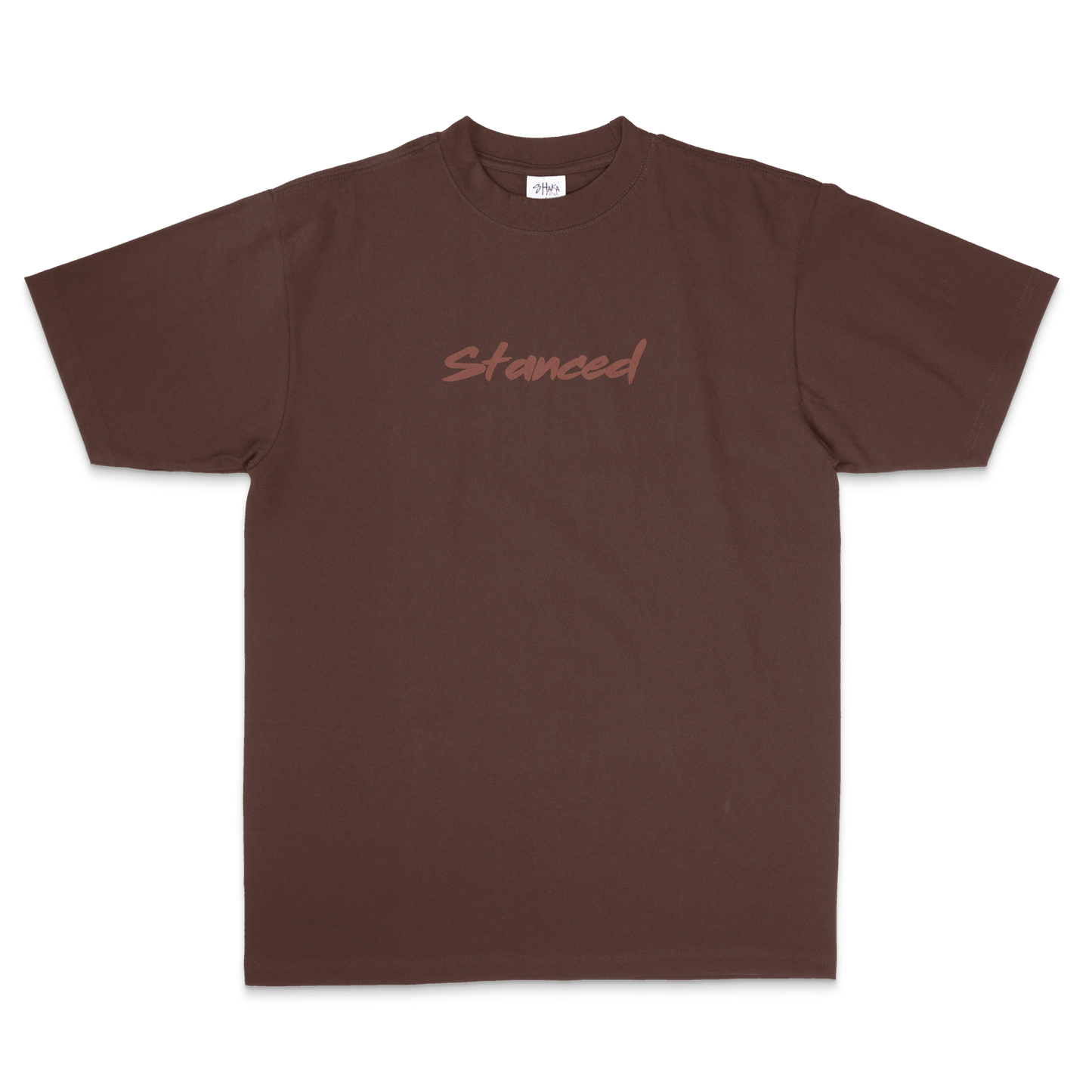 Premium Embroidered Tee - Brown