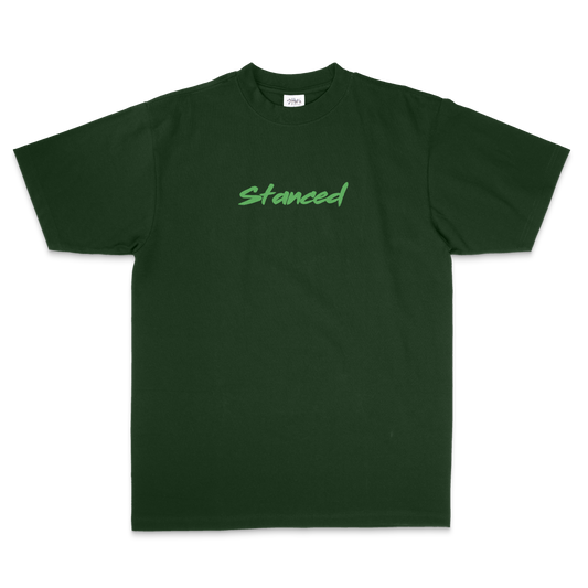 Premium Embroidered Tee - Green