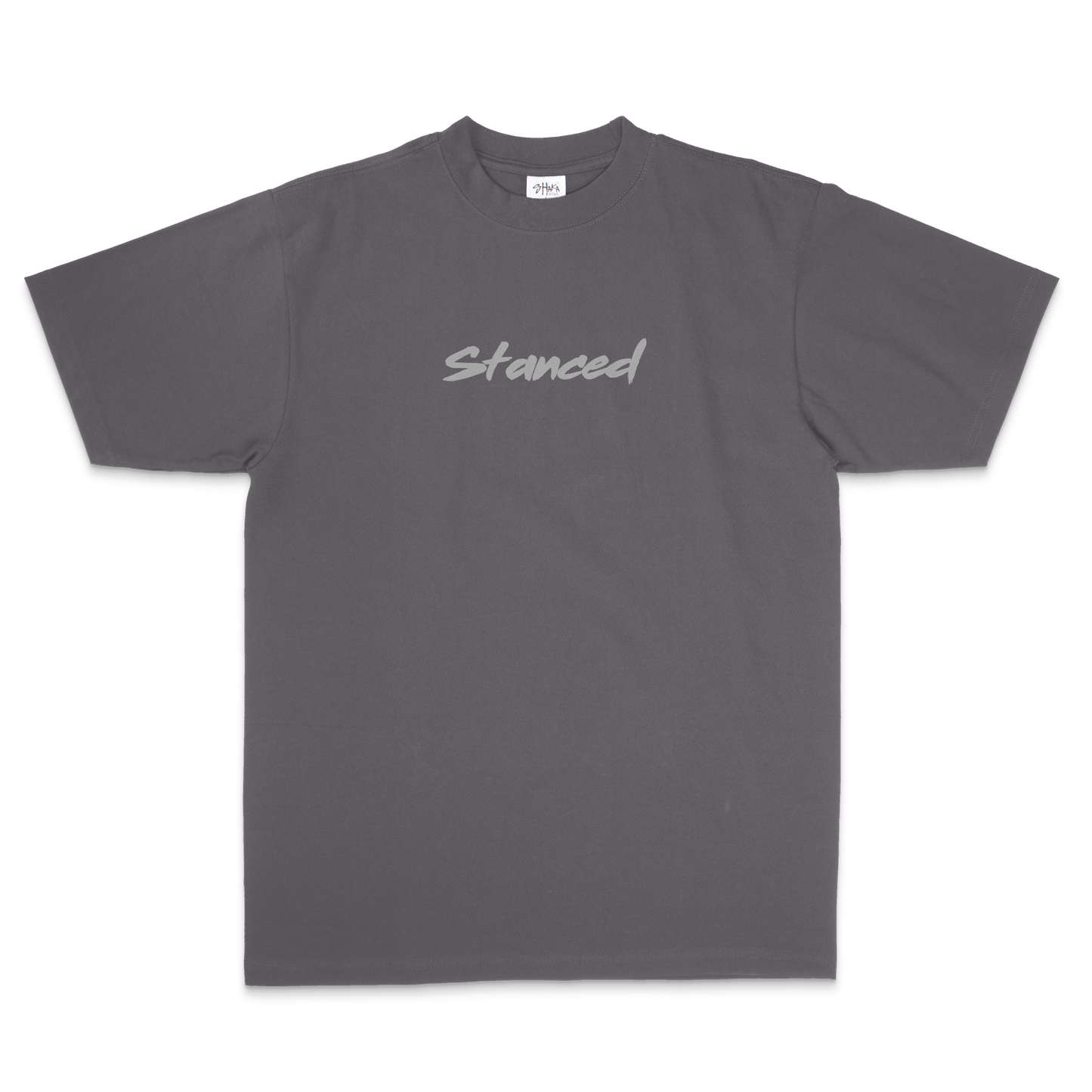 Premium Embroidered Tee - Grey