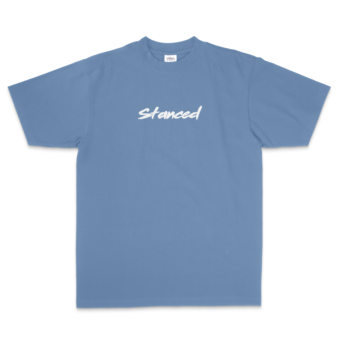 Premium Embroidered Tee - Blue